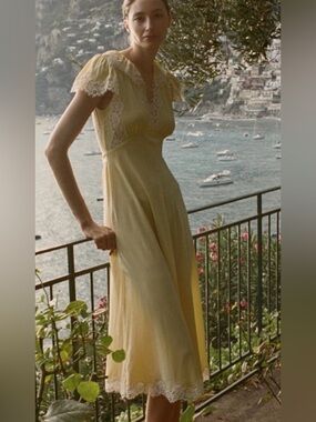 Doen Butter Yellow Grace Dress